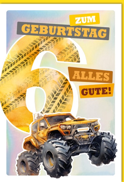 Zahlengeburtstag Kinder - 6er