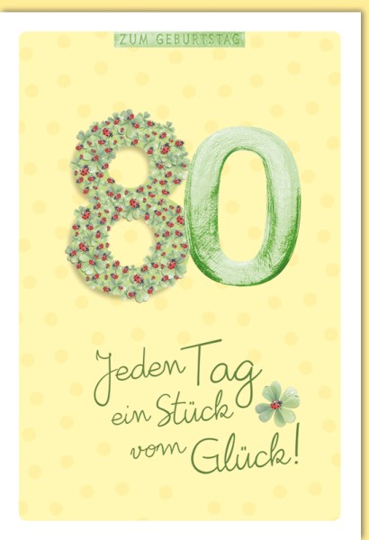 Zahlengeburtstag 80er