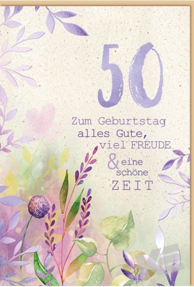 Zahlengeburtstag 50er