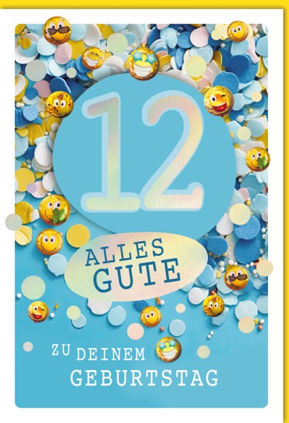 Zahlengeburtstag Kinder - 12er