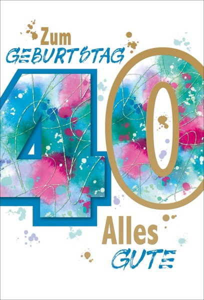 Zahlengeburtstag 40er