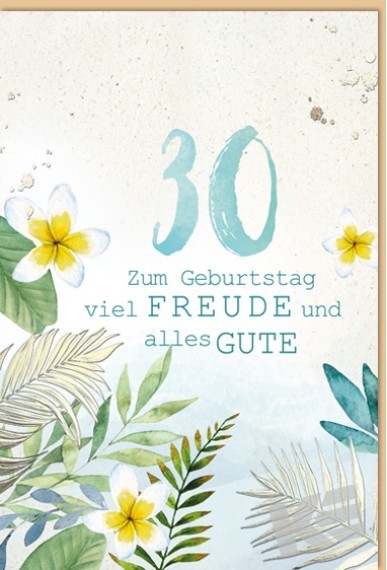 Zahlengeburtstag 30er