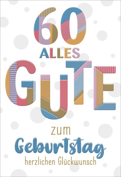 Zahlengeburtstag 60er