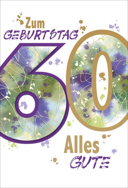 Zahlengeburtstag 60er