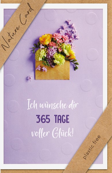 Geburtstag - Nature Card - Plastikfrei