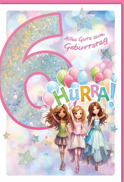 Zahlengeburtstag Kinder - 6er