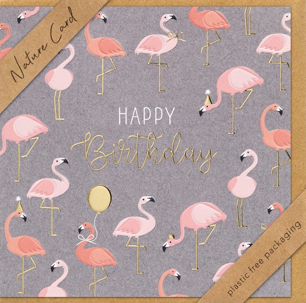 Geburtstag - Nature Card - Plastikfrei (Quadratisch)