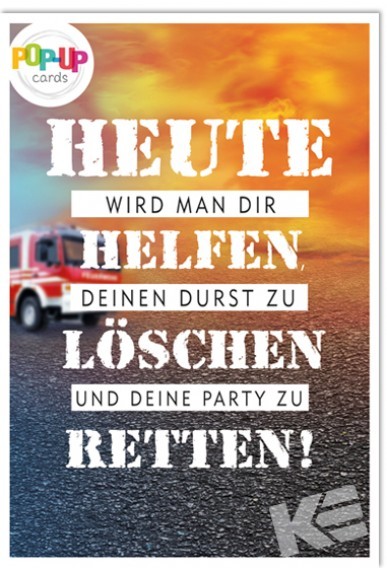 Geburtstag - Feuerwehr Pop-Up