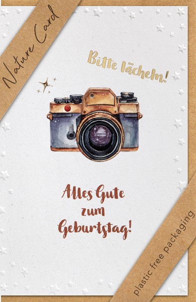 Geburtstag - Nature Card - Plastikfrei