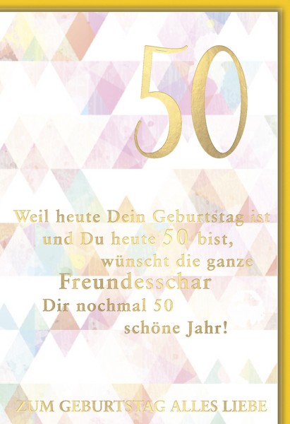 Zahlengeburtstag 50er