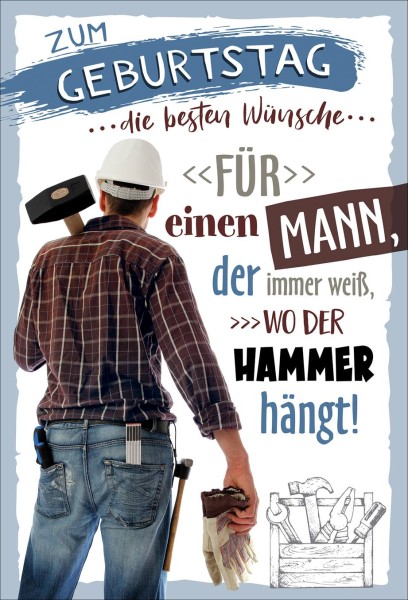 Geburtstag - Handwerker