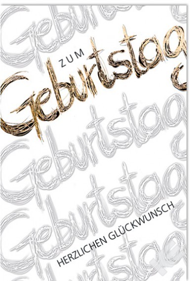 Geburtstag - Schrift