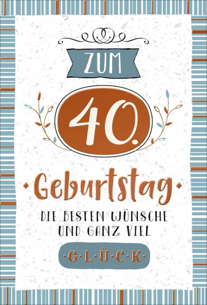 Zahlengeburtstag 40er