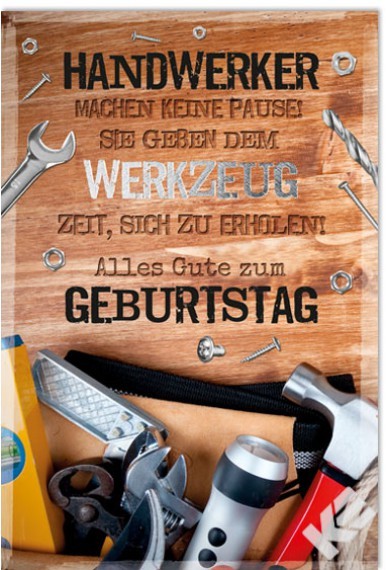 Geburtstag - Handwerker