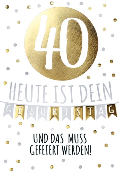 Zahlengeburtstag 40er