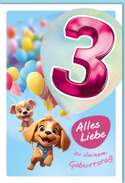 Zahlengeburtstag Kinder - 3er