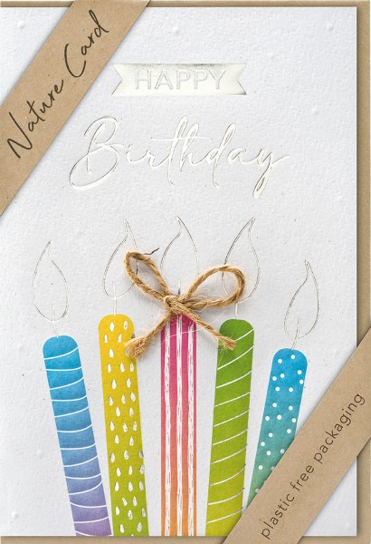 Geburtstag - Nature Card - Plastikfrei