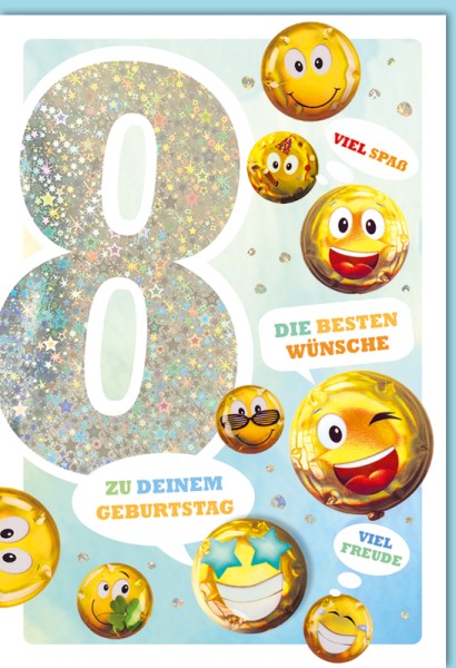 Zahlengeburtstag Kinder - 8er