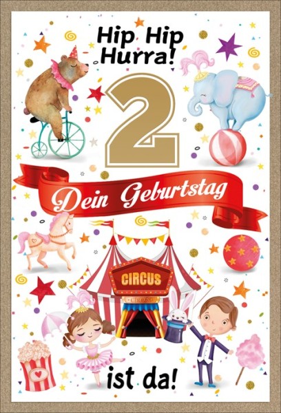 Zahlengeburtstag Kinder - 2er