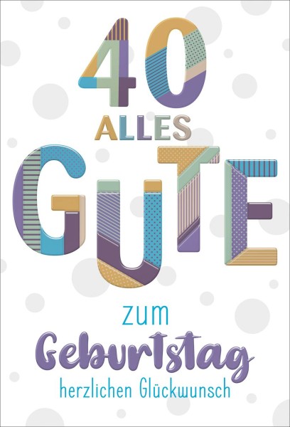 Zahlengeburtstag 40er