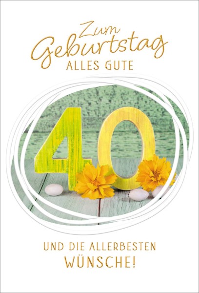 Zahlengeburtstag 40er