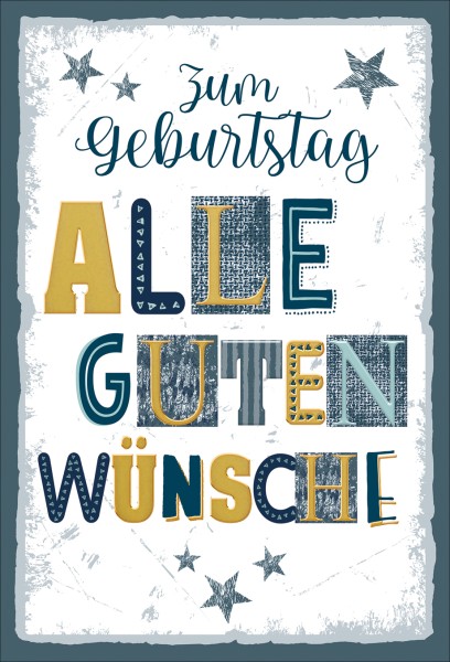 Geburtstag - Schrift