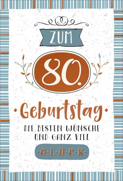 Zahlengeburtstag 80er