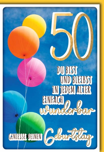 Zahlengeburtstag 50er