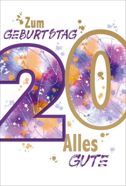 Zahlengeburtstag 20er