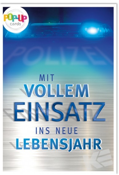 Geburtstag - Polizei Pop-Up