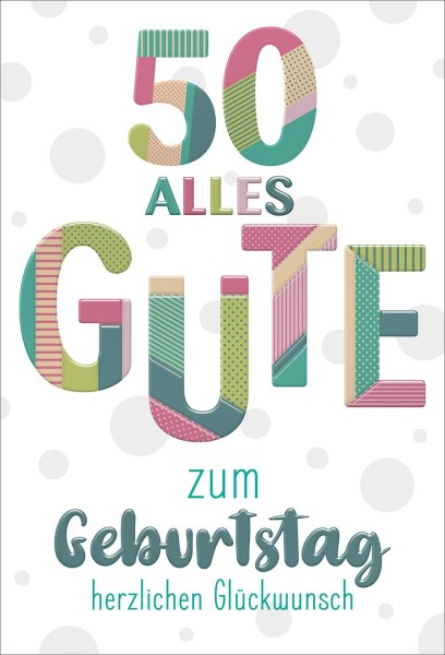 Zahlengeburtstag 50er