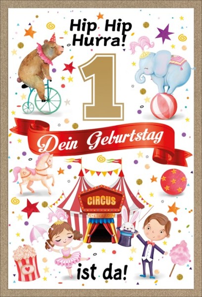 Zahlengeburtstag Kinder - 1er