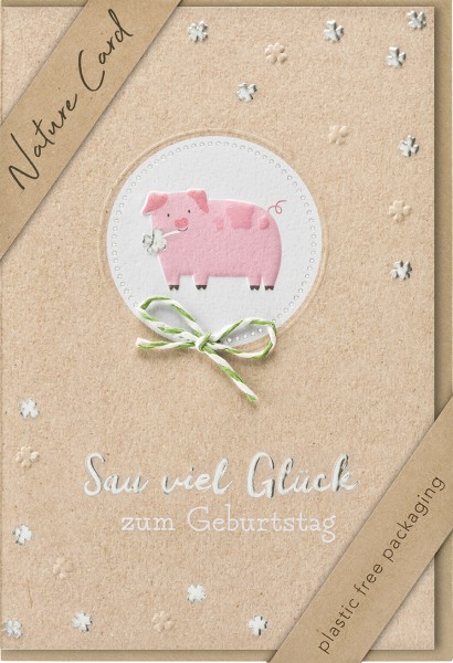 Geburtstag - Nature Card - Plastikfrei