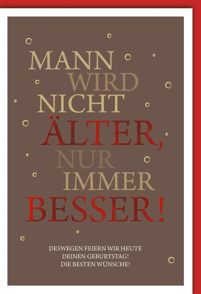 Geburtstag - Männer