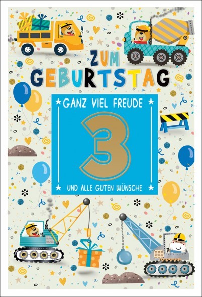 Zahlengeburtstag Kinder - 3er