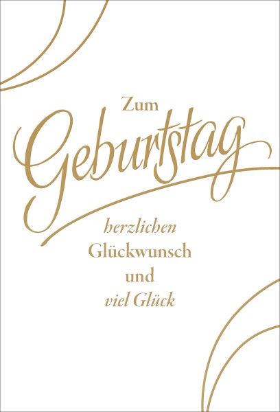 Geburtstag - Schrift