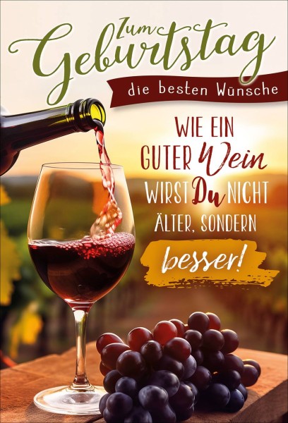 Geburtstag - Wein