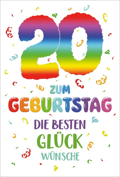 Zahlengeburtstag 20er