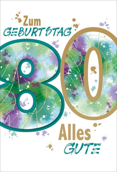 Zahlengeburtstag 80er